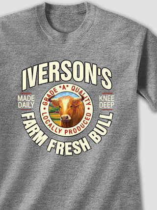 Farm Fresh Bull : Printed T-Shirts