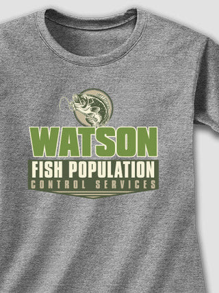 Fish Services : Adult Ladies Fitted T-Shirt