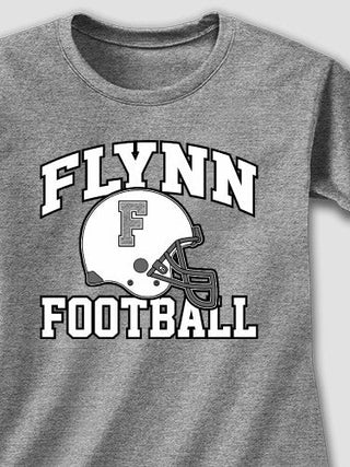 Football Helmet : Adult Ladies Fitted T-Shirt
