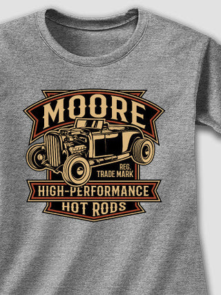 High-Performance Hot Rods : Adult Ladies Fitted T-Shirt