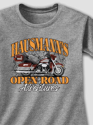 Open Road : Adult Ladies Fitted T-Shirt