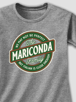 Perfectly Italian : Adult Ladies Fitted T-Shirt