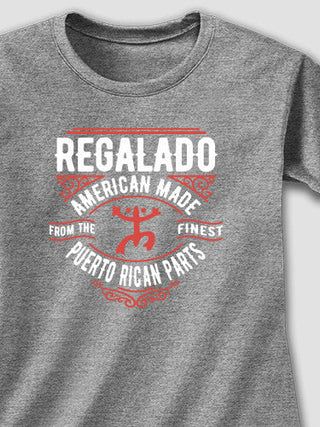 Puerto Rican Parts : Adult Ladies Fitted T-Shirt