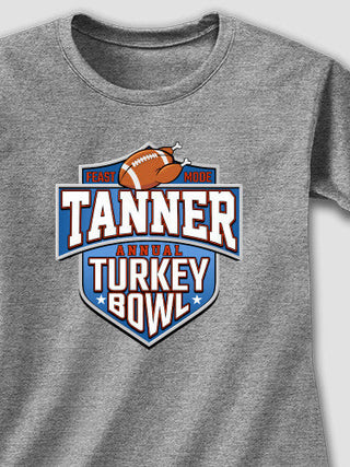 Turkey Bowl : Adult Ladies Fitted T-Shirt
