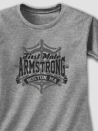 Vintage First Mate : Adult Ladies Fitted T-Shirt