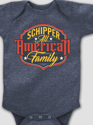 All-American Family : Printed Baby Bodysuits