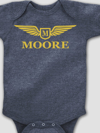 Aviation Monogram : Printed Baby Bodysuits