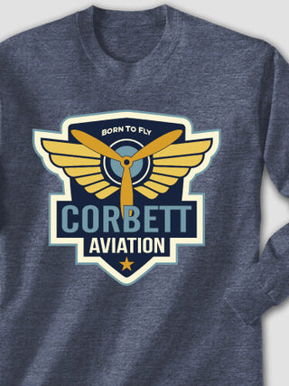 Aviation Patch : Printed Long Sleeves