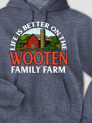 Life Is Better Farm : Printed Hoodies