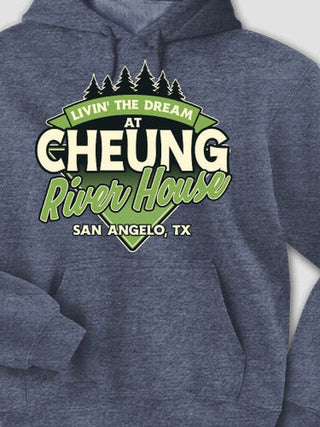 Livin' The Dream River House : Printed Hoodies