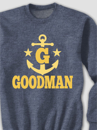 Nautical Monogram : Printed Sweatshirts