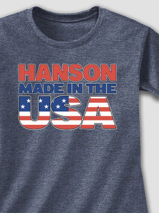 USA Family : Adult Ladies Fitted T-Shirt