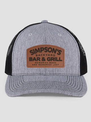 Backyard Bar and Grill : Structured Trucker Hats with Patch