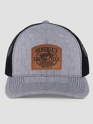 Custom Cycle Garage : Structured Trucker Hats with Patch