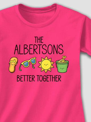 Better Together Vacation : Adult Ladies Fitted T-Shirt