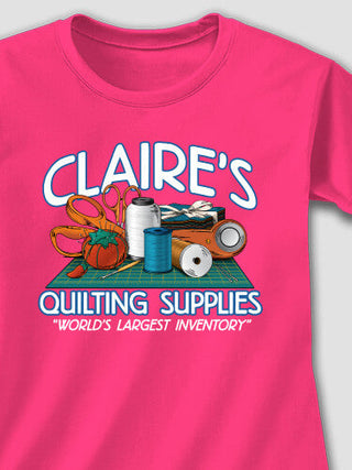 Quilting Supplies : Adult Ladies Fitted T-Shirt