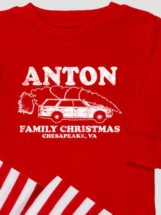 Retro Family Christmas : Matching Family Pajamas