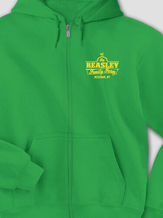 Family Farm : Embroidered Zip Hoodies