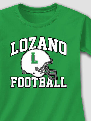 Football Helmet : Adult Ladies Fitted T-Shirt