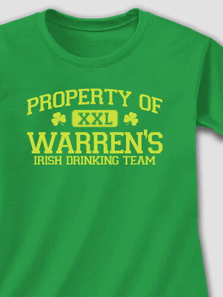 Irish Drinking Team : Adult Ladies Fitted T-Shirt
