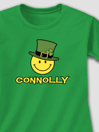 Irish Smiley : Adult Ladies Fitted T-Shirt