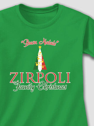 Italian Family Christmas : Adult Ladies Fitted T-Shirt