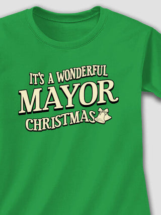 It's A Wonderful Christmas : Adult Ladies Fitted T-Shirt