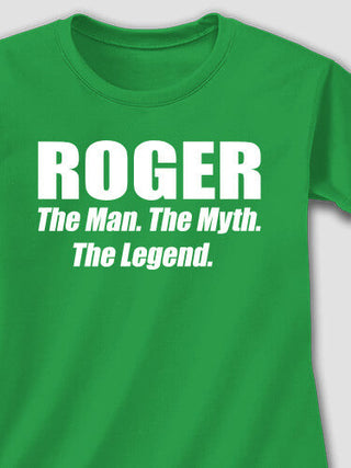 Man Myth Legend : Adult Ladies Fitted T-Shirt