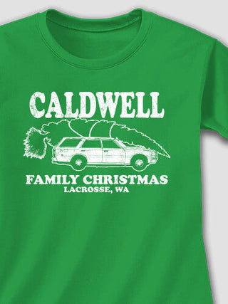 Retro Family Christmas : Adult Ladies Fitted T-Shirt
