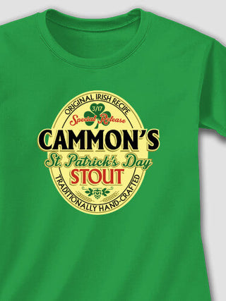 St. Patrick's Day Stout : Adult Ladies Fitted T-Shirt