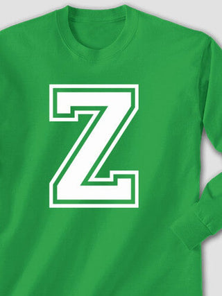 Varsity Letter : Printed Long Sleeves