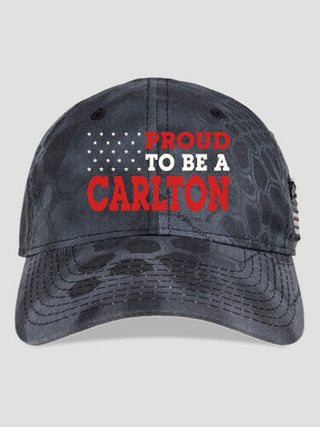 Family Flag : Embroidered Kryptek Tactical Camo Hats