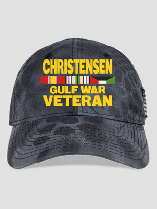 Gulf War Veteran : Embroidered Kryptek Tactical Camo Hats