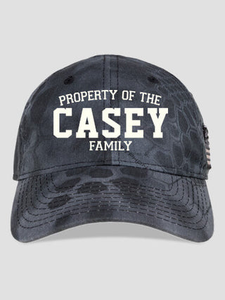 Property of Family : Embroidered Kryptek Tactical Camo Hats