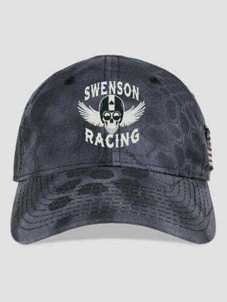 Racing Skull : Embroidered Kryptek Tactical Camo Hats