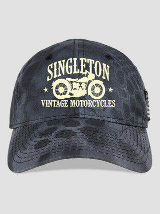 Vintage Motorcycles : Embroidered Kryptek Tactical Camo Hats