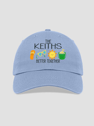 Better Together Vacation : Embroidered Baseball Hats
