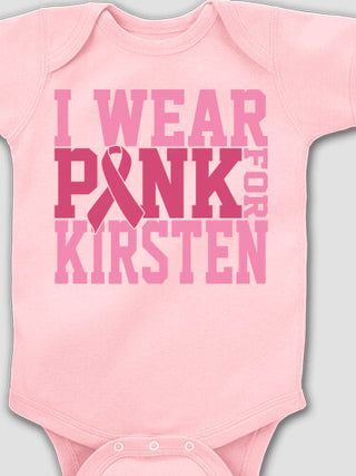 I Wear Pink : Printed Baby Bodysuits