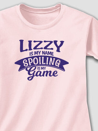 Spoiling Is My Game : Adult Ladies Fitted T-Shirt