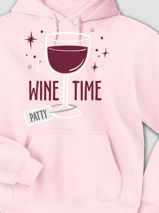 Wine Time : Printed Hoodies