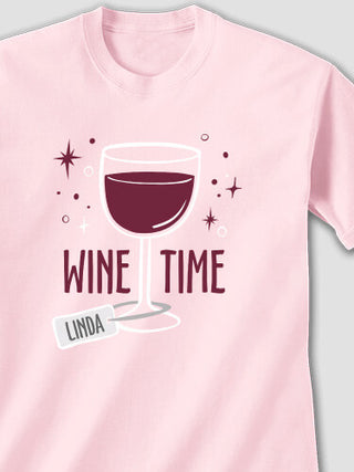 Wine Time : Printed T-Shirts