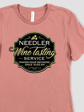 Classic Wine Tasting Services : Premium Ladies T-Shirts