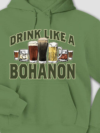 Drink Like A : Printed Hoodies