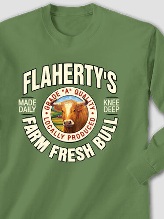 Farm Fresh Bull : Printed Long Sleeves