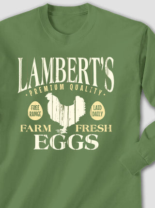 Farm Fresh Eggs : Printed Long Sleeves