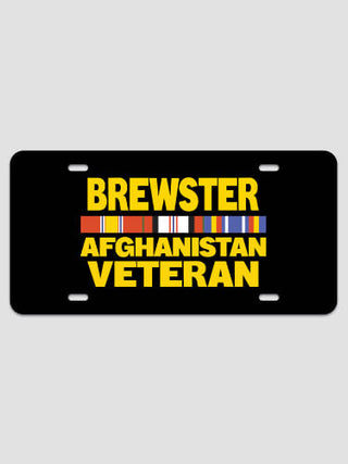Afghanistan Veteran : License Plates
