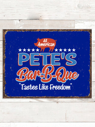 All American BBQ : Tin Signs