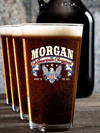 American Original : Growler Pint Glass Gift Sets - Color Printed