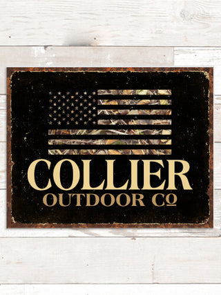 American Outdoor Company : Tin Signs