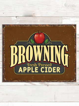 Apple Cider : Tin Signs